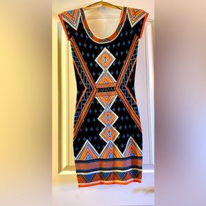 Fabrik Fitted Scoop Neck Mini Dress.  Size Small, NWT.